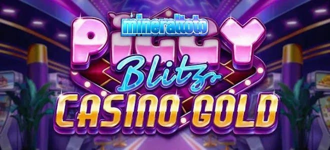 Tampilan visual mewah dari slot Piggy Blitz Casino Gold dengan karakter Piggy yang ikonik.